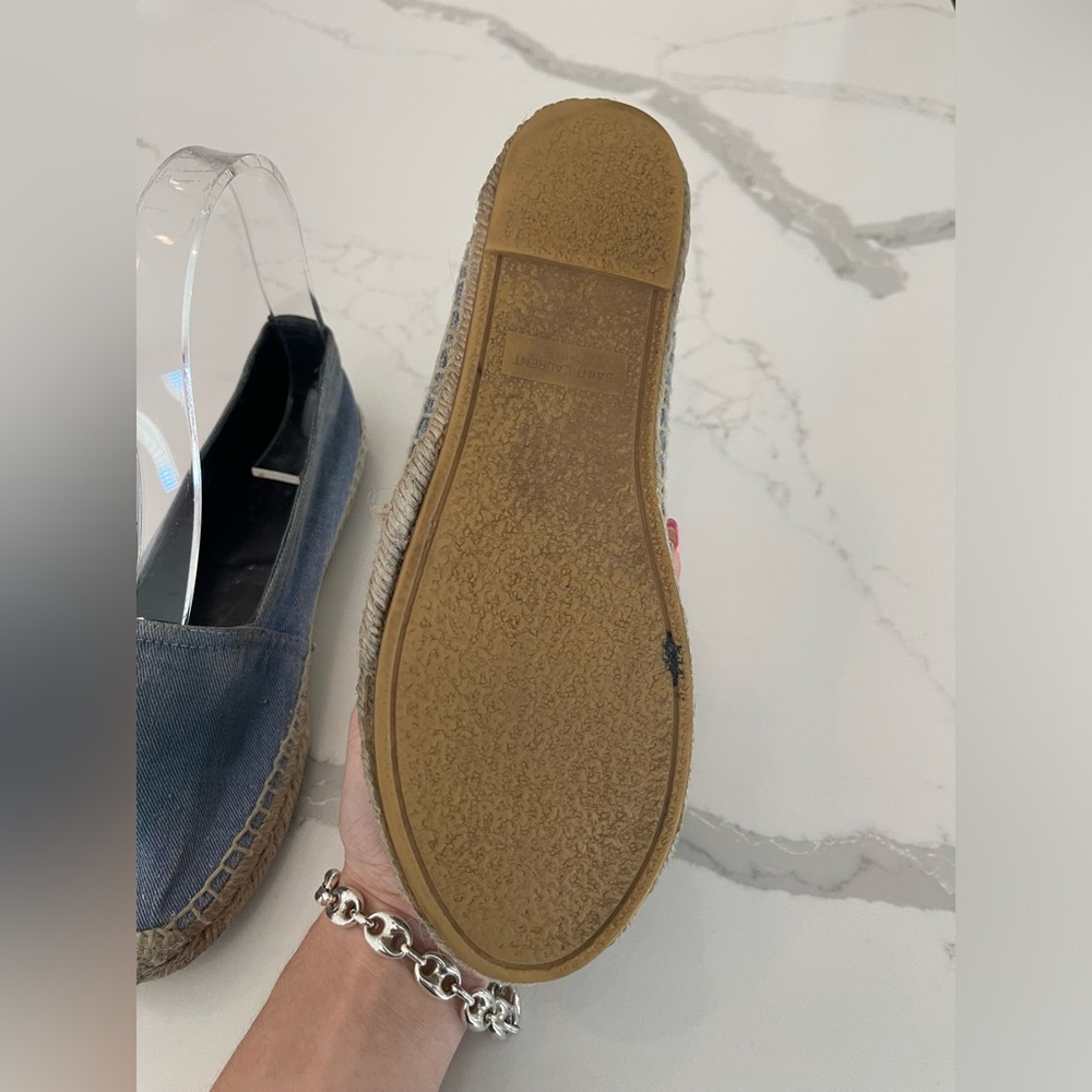 Saint Laurent Cotton Denim Espadrille Loafers (unrestored) – Women’s - Picture 3 of 11
